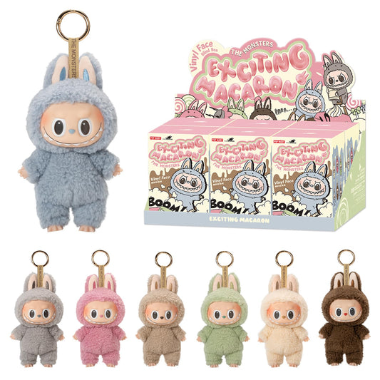 Blind Box Labubu – Sweet Macaron – Série de 6 Figurines